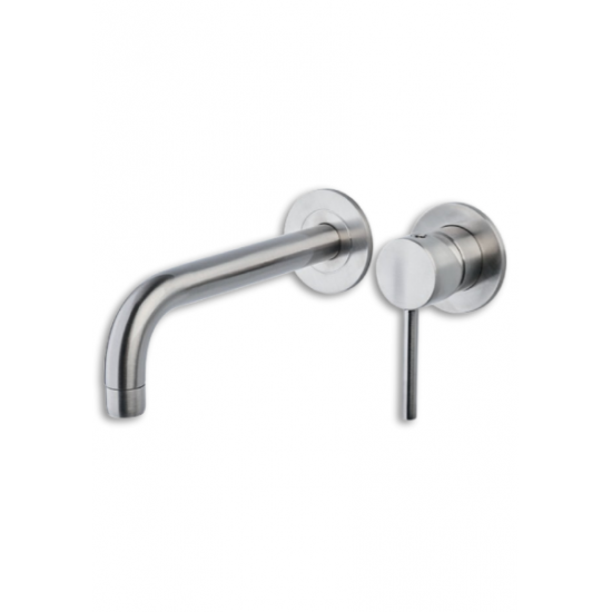 Εντοιχισμένη Mπαταρία Νιπτήρα Αναμεικτική Ορειχάλκινη Modea Etna 00-08510/BN Brushed Nikel